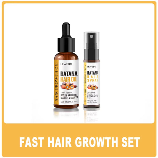 Huile De Batana Kit De Croissance Des Cheveux Africain Croissance Rapide Des Cheveux Beurre De Batana Masque Capillaire anti Perte De Cheveux Sérum De Traitement De Repousse Des Cheveux